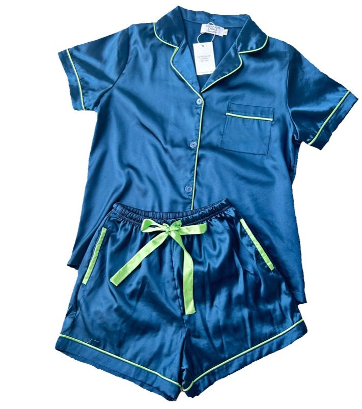 Women’s satin short set - Midnight